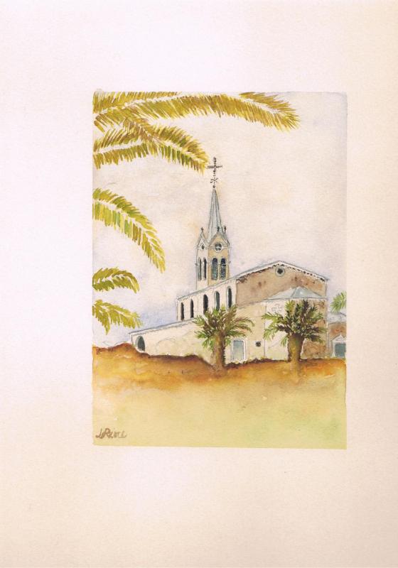 Boufarik eglise saint ferdinand aquarelle ccf15042015 00000